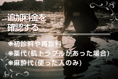 追加料金を確認する